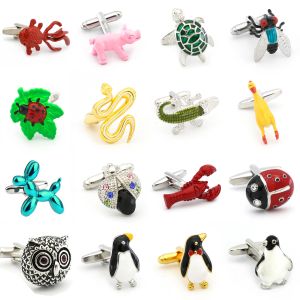 Liens igame design animal mignon liens liens de qualité matériaux en laiton insectes conception de boucles pour hommes de mariage