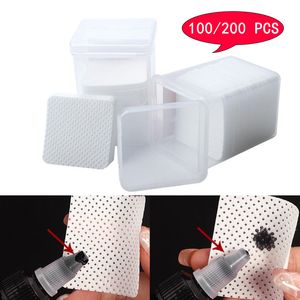 Dissolvant de vernis à ongles non pelucheux lingettes en coton lingettes en Gel UV nettoyant papier lingettes colle à cils vernis à ongles Art nettoyage manucure