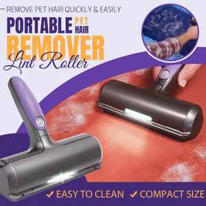 Lint Removers Portable Pet Hair Remover Roller Électrique Chat Chien Brosse Tapis De Nettoyage Coller 230710