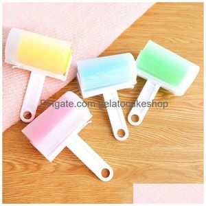 Lint Rollers Brushes Reusable Mini Roller For Clothes Pellet Cat Hair Pet Washable Sticky Sofa Dust Drop Delivery Home Garden Hous Dhun3