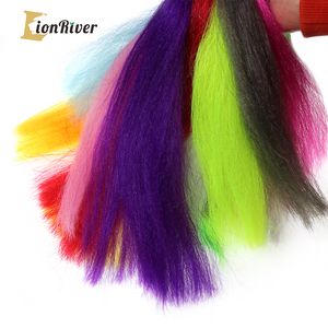 Lionriver Soft Synthetic Hair Fibre For Flies Saltater Flies Streamer Minnow Pike Fishing Lure Bait Jigging Hook Tying Material