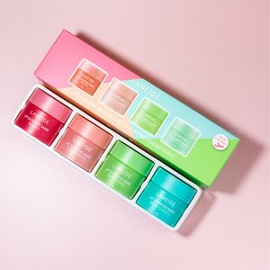 Lip Balm Korea 8g Korean Sleeping Mask 4PCS Mini Set Scented Nutritious Moisturizing Care 230808