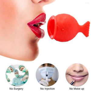 1pc Femmes Sexy Plumper Enhancer Outil Pour Femme Moue Naturelle Silicone Labium Dodu Poisson Forme Bouche Outils Lèvres Épaissir