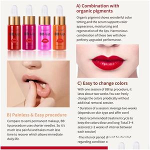 Lip Gloss BB Kit de suero Labios crema de maquillaje semi permanente AmpOE esencia de salón de belleza para humectar y morir Drop entrega Salud Dhojv
