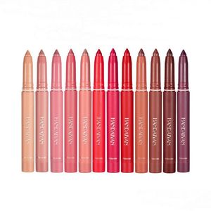 Lip Pencils Handaiyan Liner Whole Sale Lipstick Pencil Crayons Matite Labbra Matte Waterproof Easy To Wear Longlasting Natural 12 Ri Dhzot