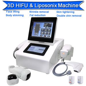 Corps liposonique façonnant la machine amincissante 3D HIFU élimination des rides par ultrasons focalisés à haute intensité deux écrans peuvent fonctionner en même temps