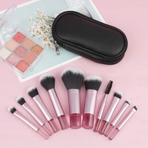 Lipstick 10Pcs Mini RT Makeup Brush Set Powder Eyeshadow Foundation Blush Blender Concealer Beauty Tools Professional 231020