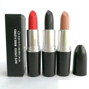 Lápiz labial 18 colores Rubí mate W Oo Un poco de belleza sexy Maquillaje a prueba de agua Brillo de labios con Sier Tube Drop Delivery Health Lips Dhd10