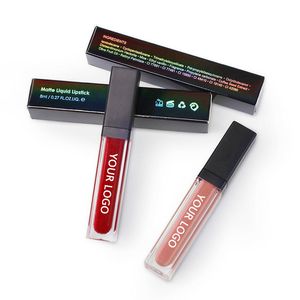 Rouge à lèvres Matte Square Tube Lip Glaze Antiadhésif Longue Durée Brillant À Lèvres 33 Couleur Liquide Rouge À Lèvres En Gros Cosmétiques Personnalisés Dmg103 230919