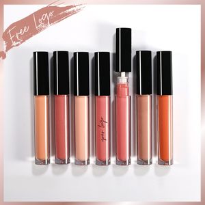 Lápiz labial Nude Lip Gloss Etiqueta privada OEM Lápiz labial líquido Personalizado Mate Impermeable Cruelty Free Vegan Black Tapa Tubos No Bulk 230727