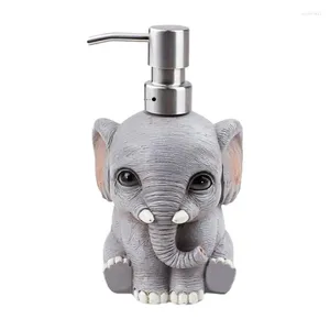 Distributeur de savon liquide Portable, mignon, réutilisable, conteneur de stockage en forme d'éléphant, bouteille rechargeable
