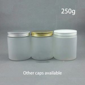 Liquides 250g Plastic Mat Jar Vide Conton de contenant cosmétique Crème Crème Crème Cadre Coffee Rangement Frost Frost 9 Oz