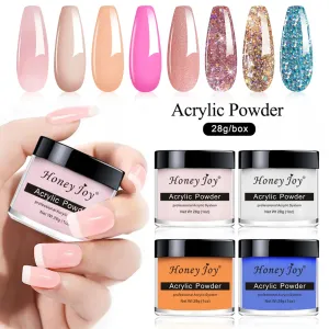 Liquides 28g / boîte Pouiche acrylique professionnelle Rose Nude Color Couleur en acrylique Poudre pour extension de l'ongle en acrylique