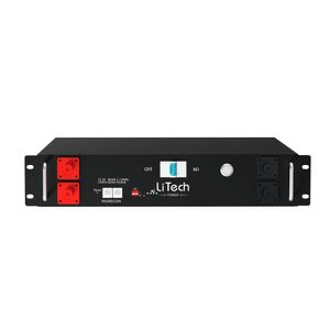 LiTech – alimentation électrique, batterie ess, LFP, 48v, 50ah, pour support de serveur, pour système solaire hors réseau