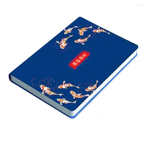 Littérature et koi Notebook Student The Note Pads pu koi-fish à motifs