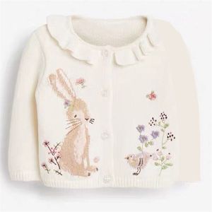 Little Maven Baby Girls Automne Pull Lapin Belle Vêtements tricotés Enfant Enfants Sweatshirt Outfit pour enfants 2 à 7 ans 211111