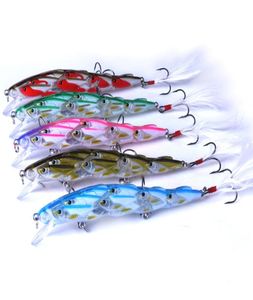 Live Target Bass Crankbaits cebos de agua dulce 115cm 157g Vivid Laser Swimbaits Señuelos de pesca 6 anzuelos con pluma 6975375