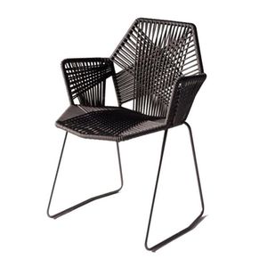 Meubles de salon Ensemble de chaise simple nordique minimaliste moderne pour balcon et patio extérieur - Loisirs élégants en métal en osier Dr Dhx3O