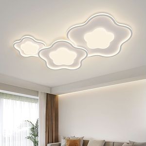 Lámpara Led de techo para sala de estar, accesorios de iluminación atmosféricos modernos y minimalistas para dormitorio, comedor, lámpara blanca para decoración del hogar, 2023