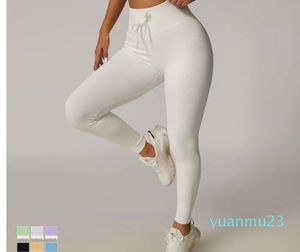 LL Yoga Leggings de cintura alta sin costuras para mujer Fitness gimnasio pantalones para correr Streachy Gym Girl Legging color caramelo CK