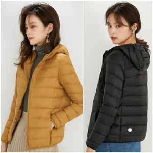 LL Yoga Outfit Vestes d'extérieur à capuche pour femme Parkas à manches longues Veste Tops Dames Manteaux d'extérieur Manteau d'hiver épais décontracté chaud