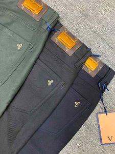 LLL Diseñador de lujo Pantalones de vestir para hombres Pantalones de negocios Pantalones rectos Pantalones casuales Marca de moda leggings de color sólido Negro verde al por mayor