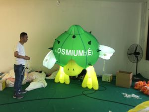 Ballon gonflable llluminé de 3m 10 pieds de haut, ballon gonflable en forme de canard, espace d'art pour décoration de publicité musicale