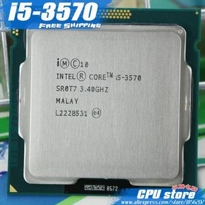Processeur Intel I5 3570 Quad-Core3.4Ghz L3 = 6M77W Socket LGA 1155 CPU de bureau i5-3570 fonctionnant 100% 240115