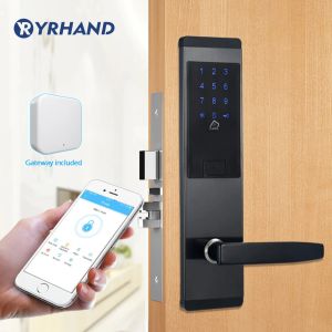 Lock Security Electronic Door Lock App WiFi Lock Smart Digital Code Code Keypad Bluetooth Bluetooth Lock avec passerelle