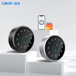 Verrouiller l'application Tuya Bluetooth Remote Contrôle d'empreinte de verrouillage du mot de passe du mot de passe du mot de passe CDE CARDE SMART ELECTRONIC LOCK avec clé