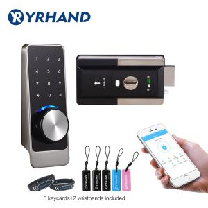 Verrouillage étanche de la porte intelligente verrouille Bluetooth App RFId Keypad Electronic Door Lock WiFi Security Safe Digital Lock pour la maison