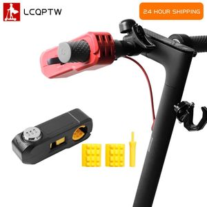 Cerraduras Nueva motocicleta Bloqueo de agarre de bicicleta Cerraduras de seguridad Manillar Auricular M365 manija de scooter eléctrico moto Bloqueo antirrobo bicicleta