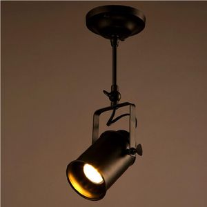Loft Vintage LED Track Lights Lámparas de techo de hierro forjado Ropa Bar Spotlight Industrial American Style Rod Spot Lighting
