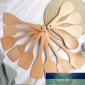 Couleur de bûche Vaisselle en bois Spatule Vente en gros Spatule de cuisson en bois de hêtre Pelle Cuillère à riz Turner Ustensile de cuisine Prix d'usine Conception experte Qualité Dernier style