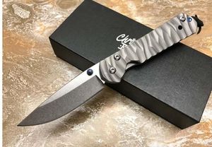 LOGO se puede personalizar CR cuchillo plegable Chris REEVE pequeño Sebenza 9Cr13Mov hoja 59HRC caja de regalo mango de titanio envío gratis herramientas EDC