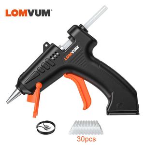 LOMVUM sans fil 4.2V Lithium-ion pistolet à colle thermofusible batterie au Lithium Rechargeable outil de réparation sans fil outils de bricolage à domicile