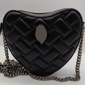 London portefeuille de luxe en cuir matériel designer sac à bandoulière à la mode tête d'aigle hip hop punk style sac luxe mode sac de messager hommes coeur noir XB003 C23