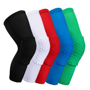 Long Basketball Knee Pads For Kids and Adult Safety Antislip Honeycomb Football Cycling Kneecap Protector kg-647