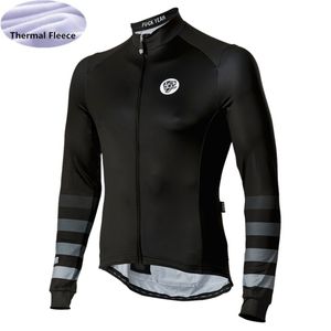 Jersey de ciclismo de manga larga con forro polar 2020 Attaquer ropa de ciclismo de invierno para hombres maglia da ciclismo a manica lunga mantener caliente
