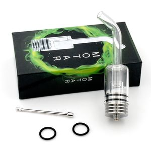 Longmada Motar 2 Wax Heater Quartz Coilless 22mm Chamber Element Long Glass Attachment Mouthpiece