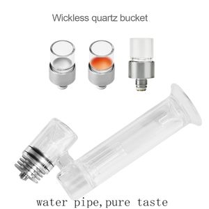 Longmada Motar II Wax Heater Replaceable of Quartz Bucket Heating Chamber Element Glass Attachment Filter Mouthpiece Flat Heating Base For Box Mod