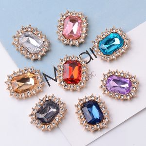 Diamants en vrac 8 couleurs boucle de diamant unique accessoires de bijoux chaussures et sacs faits à la main bricolage matériel d'alliage décoratif