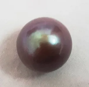 Diamants en vrac énormes 15-16mm perles violettes Geuine perles de mer non percées boucles d'oreilles fines pendentifs bricolage faisant des accessoires bijoux de mode femmes