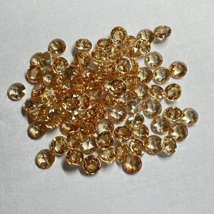 Diamants en vrac en gros de 1000pcs 3 mm arrière plat rose coupé champagne zircone cucone pierre précieuse
