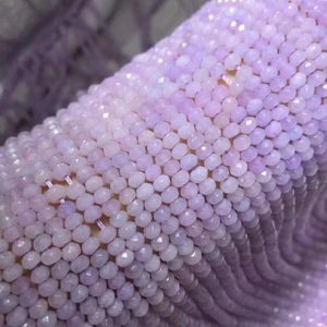 Pierres précieuses en vrac perles à facettes cocarde violet Jade 4 2mm 14 