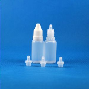 Lot 300 Pcs 1/2 OZ 15 ML Flacons compte-gouttes en plastique Preuve de vol Tamper Evidence NOUVEAU LDPE Liquide GOUTTES POUR LES YEUX E CIG OIL Mdqqm