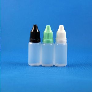 Lot 300 Pcs 1/2 OZ 15 ML Flacons compte-gouttes en plastique Preuve de vol Inviolabilité NOUVEAU LDPE Liquide GOUTTES POUR LES YEUX E CIG HUILE Ghspc