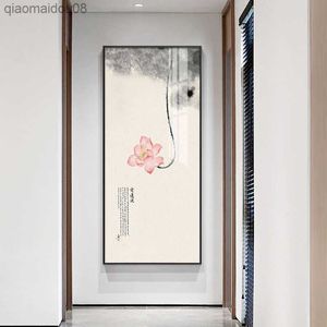 Lotus Fleur Coeur Sutra Oeuvre Chinois Zen Toile Peinture Affiche Mur Art Photo Impressions Pour Bureau Salon Décor À La Maison L230704