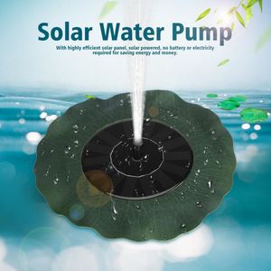 Fuente Solar IPX8, bombas de agua impermeables para exteriores, jardín, paisaje, patio, hoja de loto flotante para baño, piscina, estanque pequeño decorativo