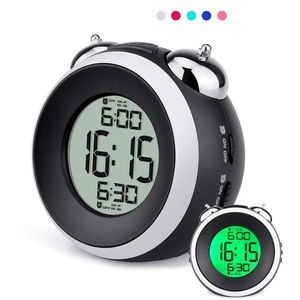 Loud For Heavy Sleepers-Dual, Snooze, Backlight Silent with Light, Reloj despertador digital 201222